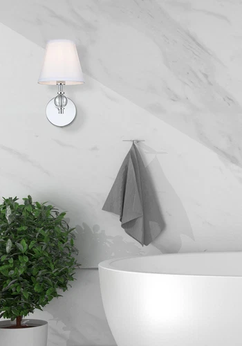 Living District Bethany 7" Wall Sconce In Chrome - Picture 2 of 7