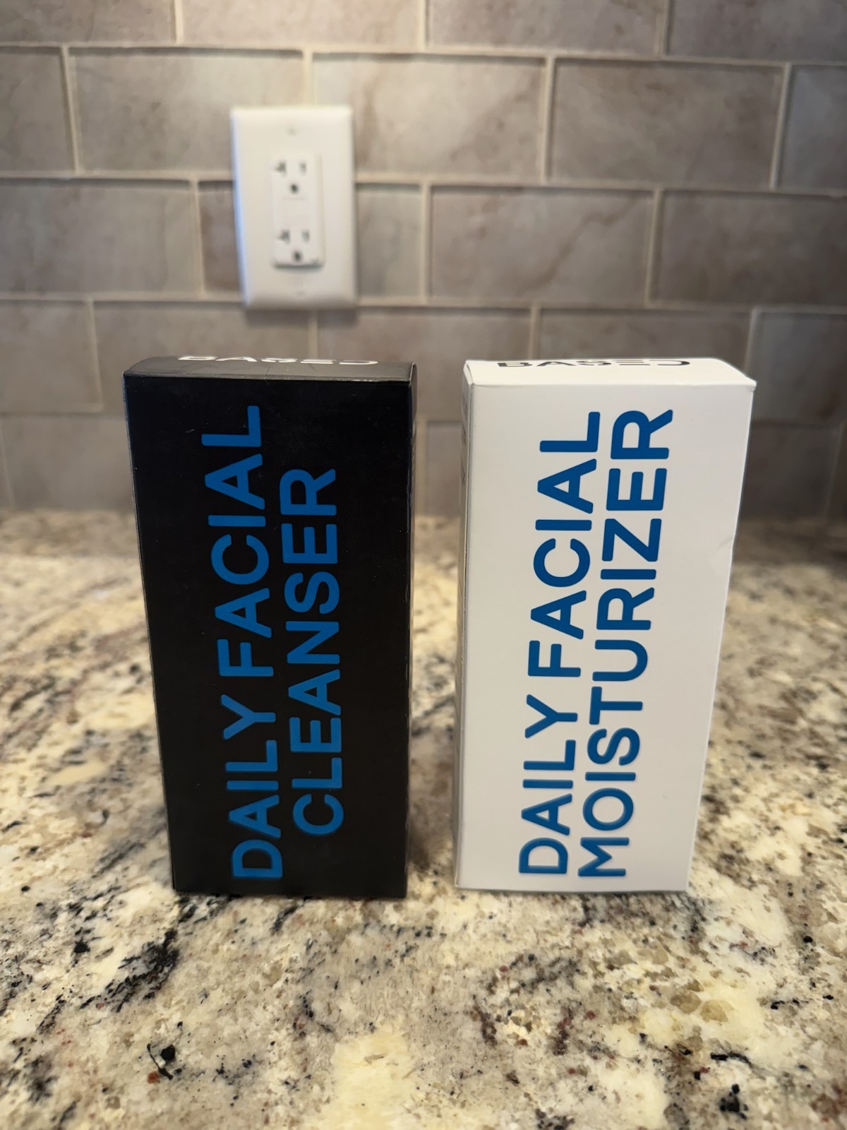 Based Daily Facial Cleanser and Moisturizer Bundle