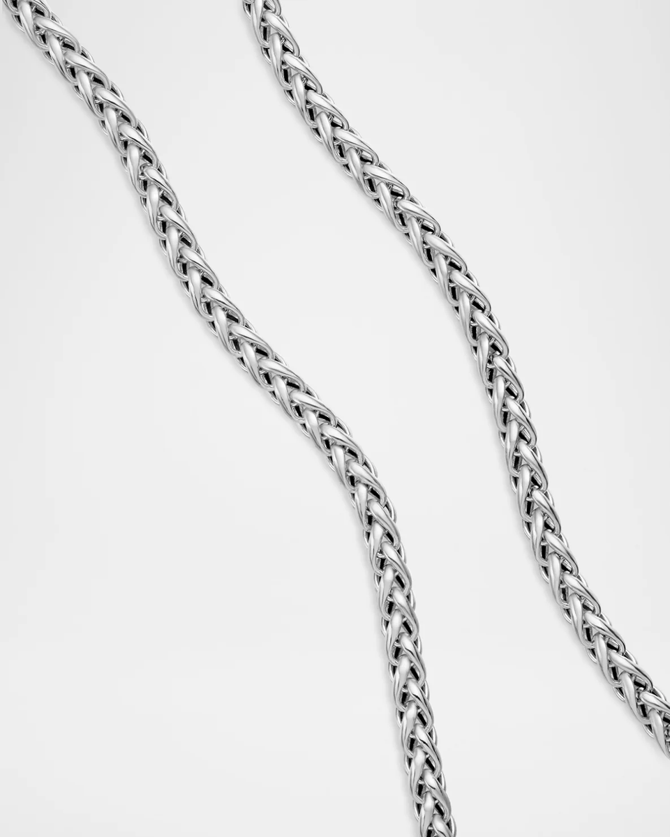 David Yurman Wheat Chain Necklace in Sterling Silver 4mm 26