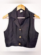 Vintage 90s Clifford & Wills Linen Vest