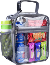 Stadium Approved Clear Lunch Bag for Sprots Work,Clear Lunch Box Durable PVC Pla