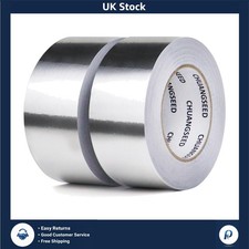 Aluminum Foil Tape HVAC Duct Repair 2 Rolls 2in x 50m 0.32 per metre