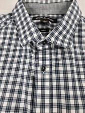 Michael Kors Men s Size LARGE Slim Fit Button Up Shirt Long Sleeve Dress Casual