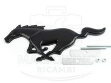 Matte Black Metal Running Horse Emblem Badge For Ford Mustang Grille Trunk 8 Matte Black Metal Running Horse Emblem Badge For Ford Mustang Grille Trunk 8