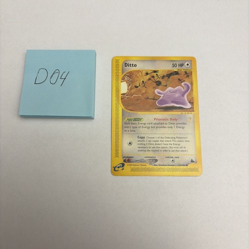 Ditto 51/144 Non Holo Skyridge - Pokemon Card - E-Reader Series
