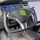 Yoke Steering Wheel For Tesla Model X & Model S 2014-2023 Leather No-Heating US