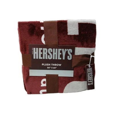 Hersheys Chocolate Bar Plush Throw 50" X 60"