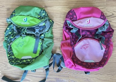 (2) Deuter Schmuse Bar Bär Backpack Kids Blackberry Green 10''x12''