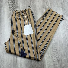 Forte Forte Wool & Satin Stripe Elasticated Pants Womens Size 0 Multicolor NWI