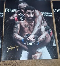 Rare* Carlos Prates Signed Autographed Photo UFC The Nightmare Leon Edwards
