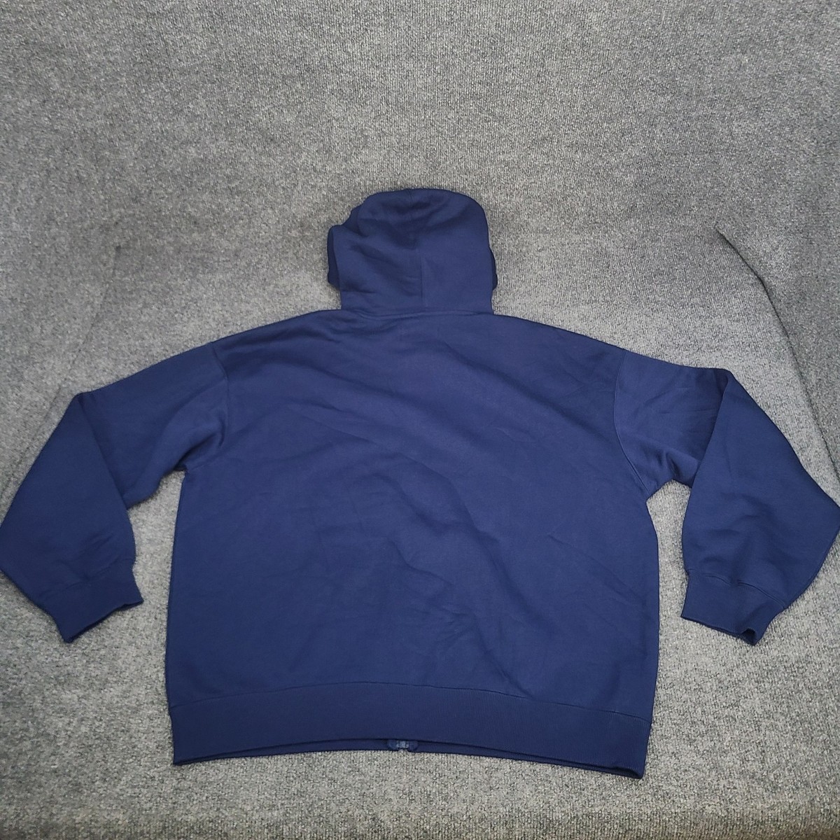 Jordan Sweatshirt Mens Large Blue Void Oversized Zip Fleece Hoodie