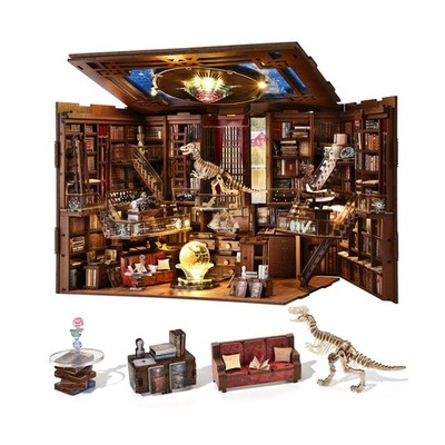MiniCity DIY Book Nook Kit for Adults, 3D Wooden Puzzle Bookend Boo... Fast Ship