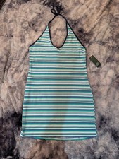 NWT Wild Fable Summer Women's Mini Dress Striped Blue And White Size XL