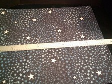WASHED IRONED Galaxy-Stars, Glitter-Fat Quarter 18" X 21 1/2 " Cotton Fabric