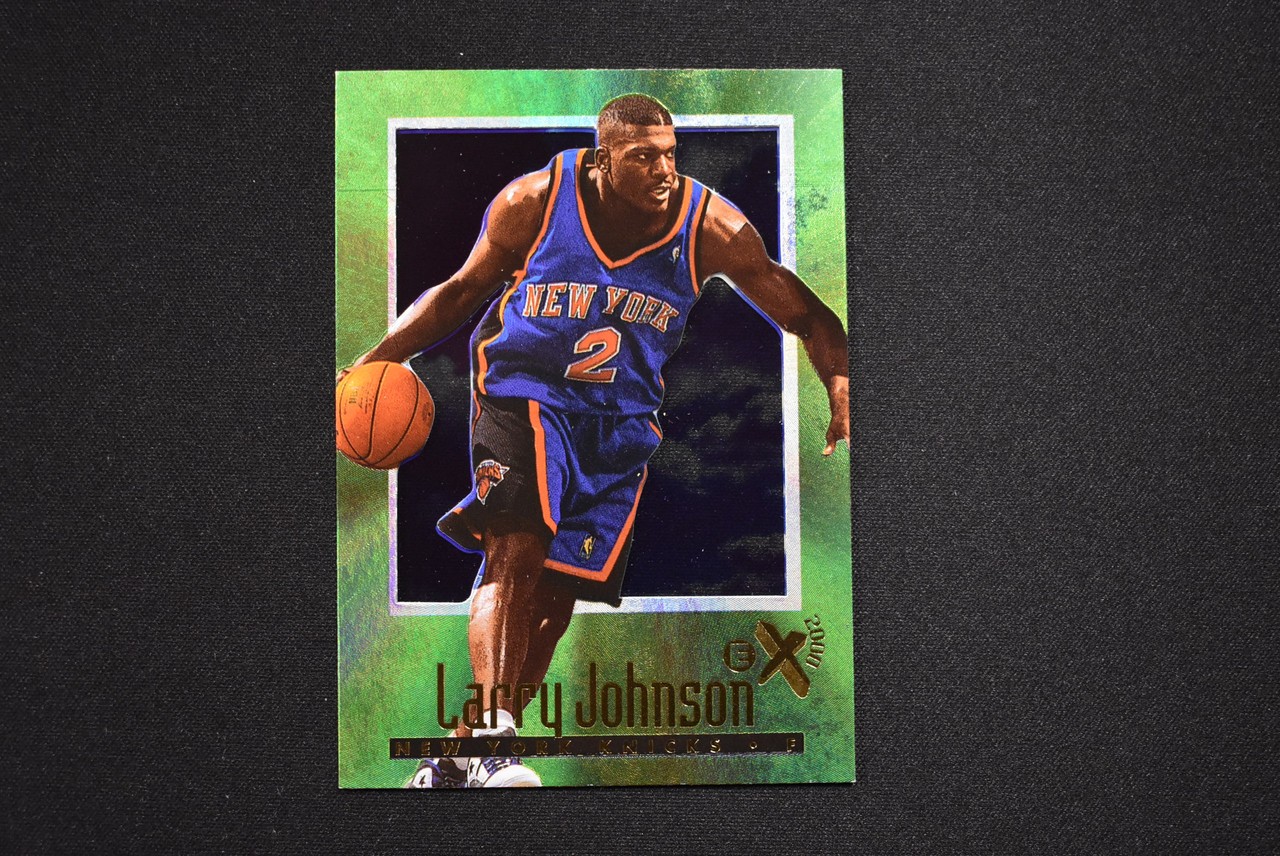 1996-97 Skybox E-X 2000 Basketball Larry Johnson #47 New York Knicks