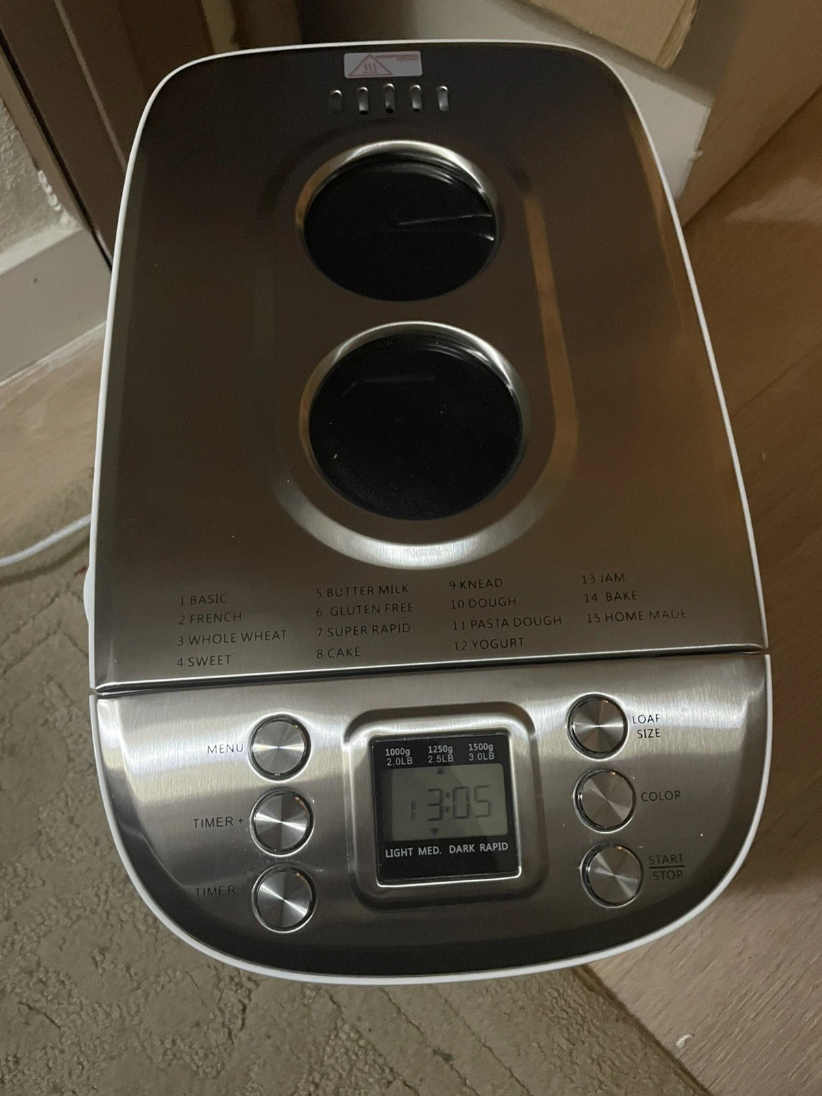 VEVOR 3LB 15-in-1 Bread Maker Automatic Compact Dough Machine
Opens in a new window or tab
