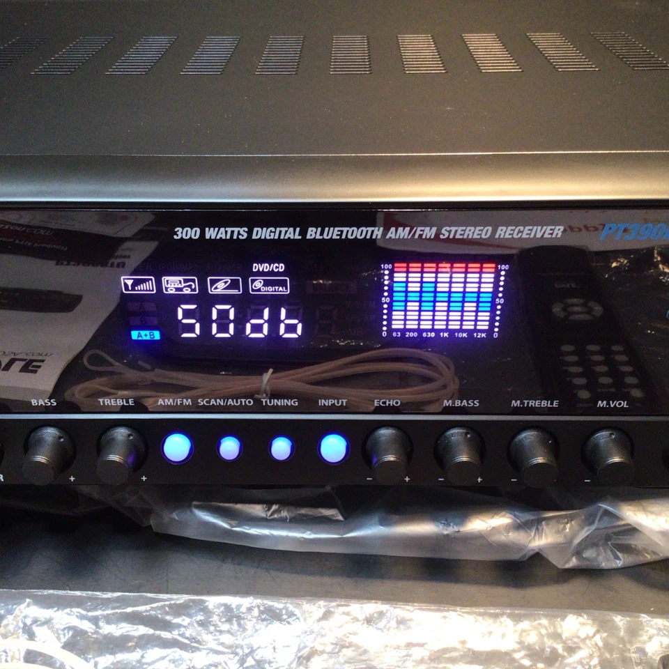 New Digital Home Theater Bluetooth Stereo Receiver - PT390BTU, By Pyle - Image 3 of 4