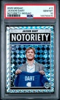 2025 Mosaic Jaxson Dart Notoriety SILVER MOSAIC Prizm Rookie RC #11 PSA 10 POP 6