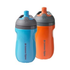 Toddler Drinking Cup Set 2 Pack Spill Proof Insulated Bite Resistant Handles