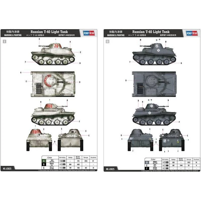 Modellino Char Russian T-40 Light Tank HOBBY BOSS 83825 1/35ème Pro - Immagine 3 di 4