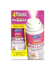 Twin Pack 4Fleas Room Fogger | Johnson's | 2x100ml | 7-Month Flea Protectio