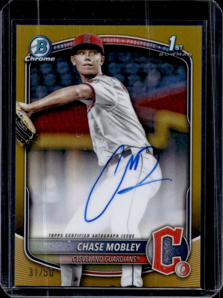 2025 Bowman Chase Mobley Chrome Auto Gold Refractor 1st #31/50
