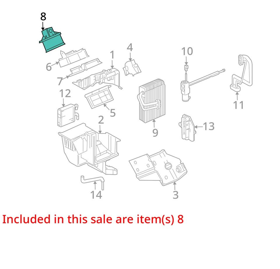 Двигатель вентилятора переменного тока 2006 Chevrolet Uplander от оригинального производителя 141 000 миль - LKQ418195136 - Изображение 4 из 4