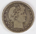 VG 1897 O Barber Quarter