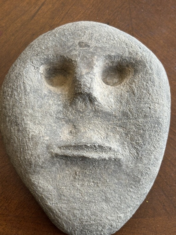 Ancient authentic Native American Artifact stone mask -Tennessee