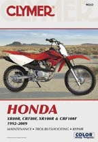 Manual de reparación Clymer Honda XR80R CRF80F XR100R CRF100F M222 ATV 70-0222 C-M222 Foto 2 de 4