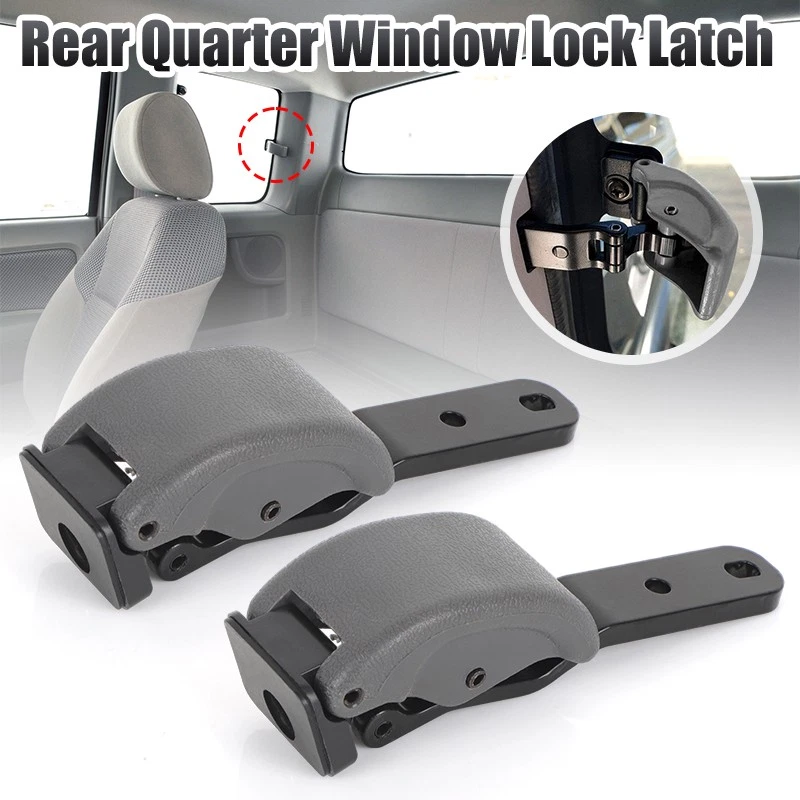 Cerradura de pestillo de ventana trasera lado conductor y pasajero para Toyota Tacoma Hilux 2000-2004 Foto 3 de 4