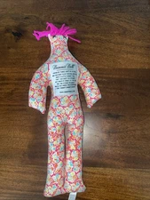 Dammit Doll Plush Stress Relief 12" - Fuchsia/Pink w/ Floral Pattern