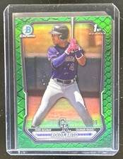 2026 Bowman Roldy Brito Chrome Reptilian Green Refractor 1st #/99 Rockies