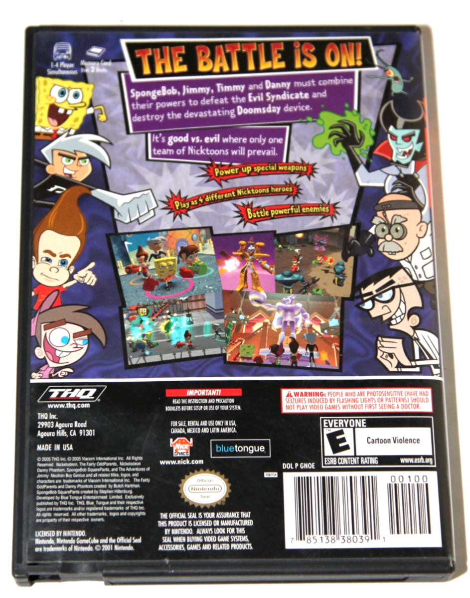 Nicktoons Unite! (Nintendo GameCube, 2005) Complete in Box