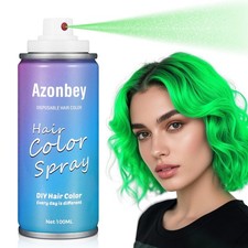 Halloween Hair Spray,Temporary Color 4.36 Ounce Pack of 1 , 06 Green