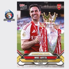Mikel Arteta - 2025-26 Arsenal FC Topps NOW - Card 1