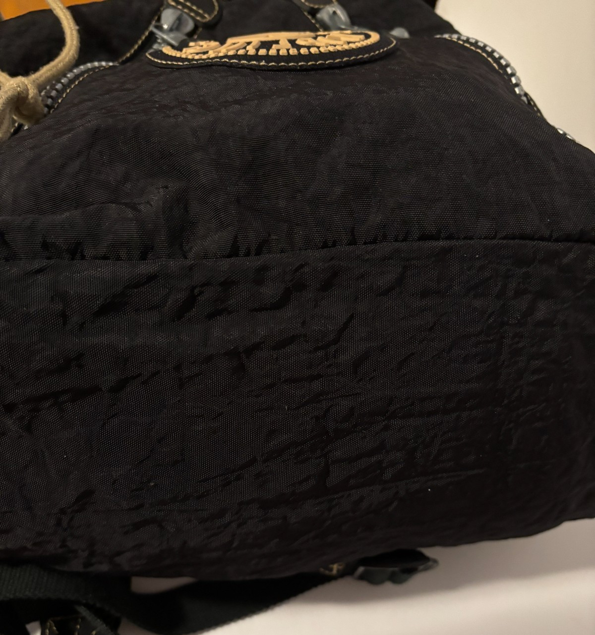 Kipling Drawstring Rucksack Black Backpack Animal… - image 5