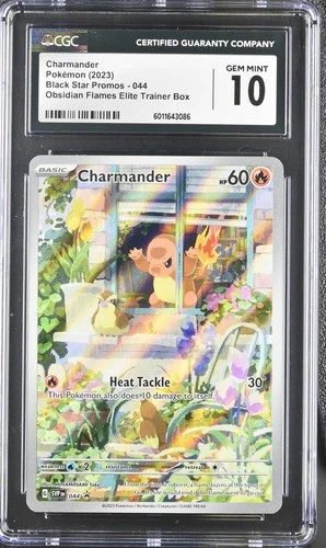 CGC 10 Charmander #044 Obsidian Flames Elite Trainer Box 6011643086