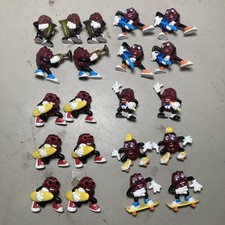 Vintage California Raisins 2  PVC Figures Lot Of 21 VTG duplicates 