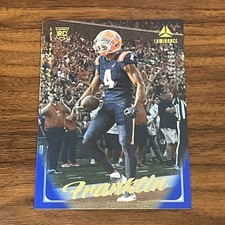 2025 Panini Luminance Zakhari Franklin RC #168 Blue /150 Las Vegas Raiders