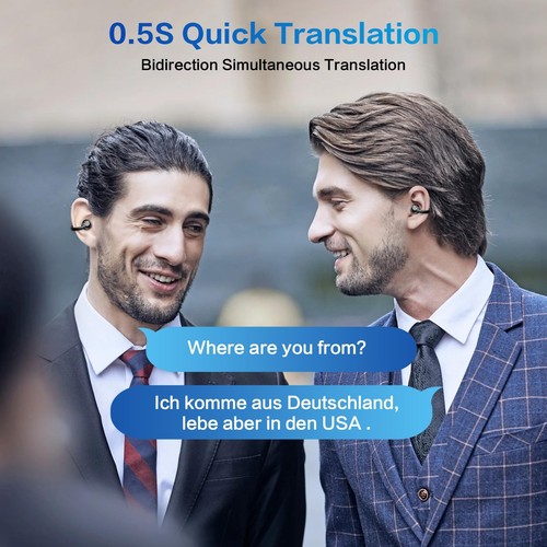 Translation Earbuds Real Time - 3 in 1 Free Clip Ai Translator Earbuds, 144-L... - Picture 6 of 7