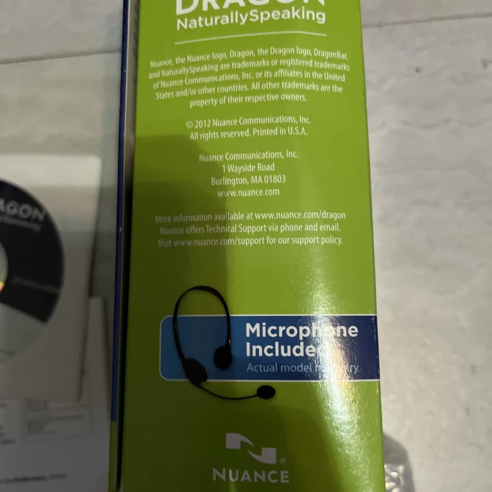 Dragon Naturally Speaking 12 Premium Edition w/Headset Microphone OPEN BOX/ NEW - Image 3 of 4