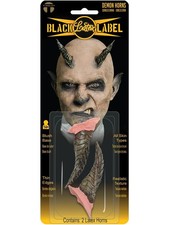Black Label Latex Demon Horns Costume Accessory