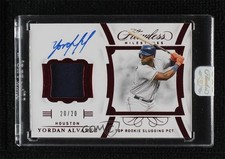 2020 Panini Flawless Milestones Ruby 20/20 Yordan Alvarez #FM-YA Auto sc2