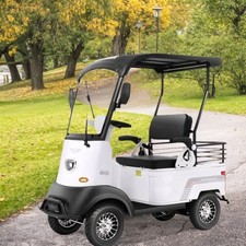 Electric Golf Cart 4 Wheel Mobility Scooter for Seniors with Storage Box