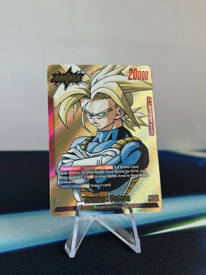 Trunks: Future SB02-001 ✨GOLD✨ Leader | Manga 02 | Dragon Ball Fusion World - Image 4 of 4