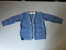 VTG Unbranded Baby Blue Knit Sweater Cardigan Infant