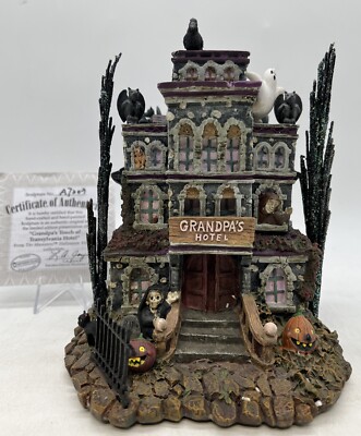 Hawthorne Village The Munsters Grandpa's Touch Of Transylvania Hotel Halloween