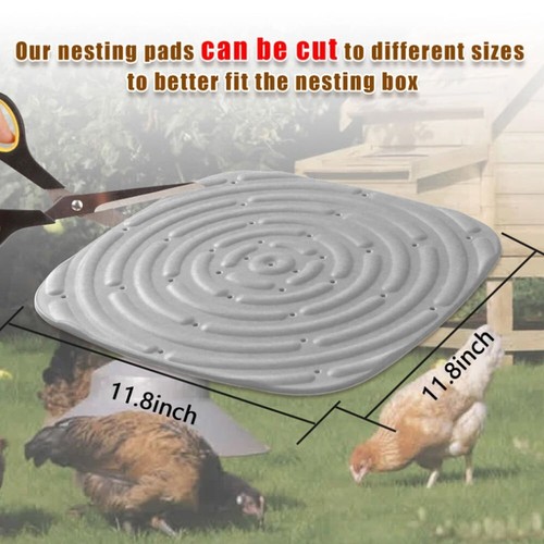 8 Pack Washable Chicken Nesting Pads for Laying Eggs, Nesting Box Liners - Picture 6 of 8