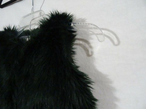 NEXT UK Faux Fur Vest Green Snap up Child 4T Jersey Lined I Love Next Co UK - Picture 3 of 10